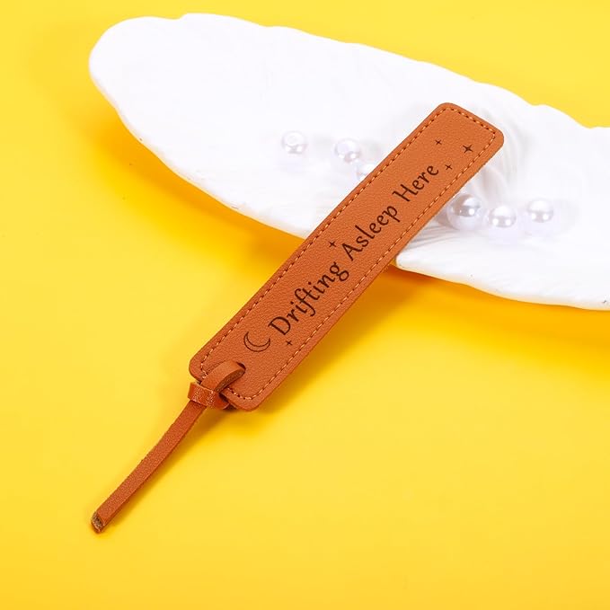 Leather Bookmark Wedding Party Gift Wedding Gift for Book Lovers Bookish Gift Drifting Asleep Here Book Marks for Reading Women Leather Anniversary Gifts for Her Women Wedding Reader