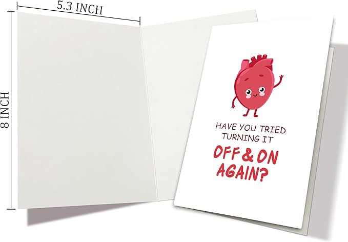Funny Heart Surgery Card, Cheeky Sympathy Gift for Open-heart Operation Patient, Unique Get Well Soon Card for Him Friend