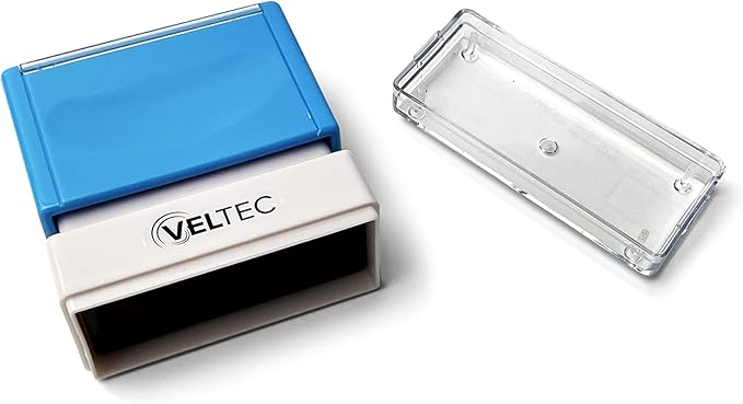 Veltec Premium Pre-Inked Message Stamp, Red Ink (Return to Sender)