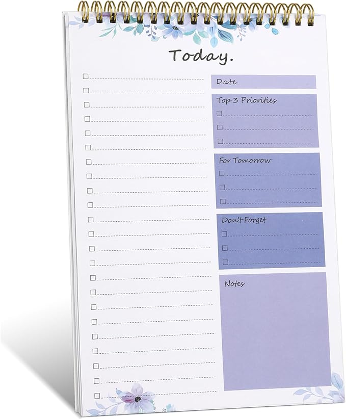 To Do List notepad - To Do List Notebook for Work with 52 Sheets, Undated Daily Planner Perfect for Daily Tasks and Goal Setting, To Do List Notepad Suitable for Office, Desk, Classroom,