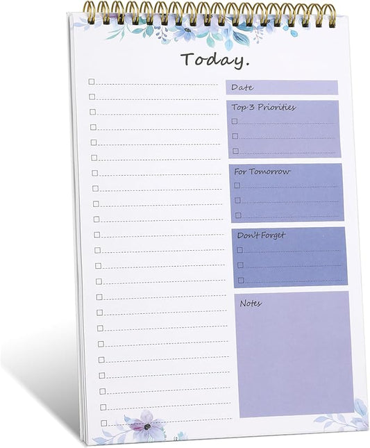 To Do List notepad - To Do List Notebook for Work with 52 Sheets, Undated Daily Planner Perfect for Daily Tasks and Goal Setting, To Do List Notepad Suitable for Office, Desk, Classroom,