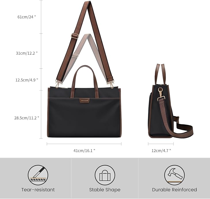 Laptop Tote Bag for Women Laptop Messenger Shoulder Bags for Women Business Office Work Bag Briefcase