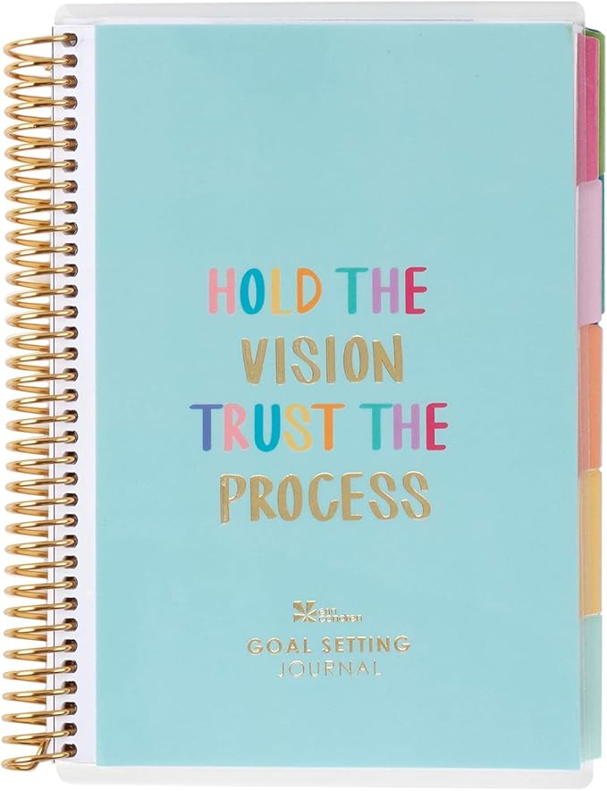 Erin Condren Coiled A5 Planner - Goal Setting, Featuring Goal-setting Tips and Advice, Goal-tracking Spreads, To-do Lists for Action Steps, and More. Boost Productivity