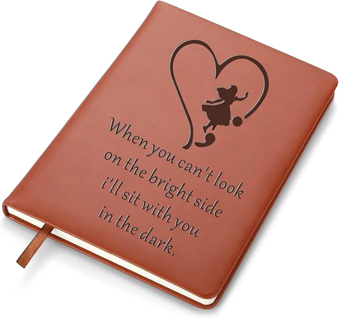 LBWCER Suicide Prevention Awareness Gift Suicide And Depression Awareness Notebook Mental Health Inspirational Gift Alice Semicolon Notebook (Alice semi-colon)