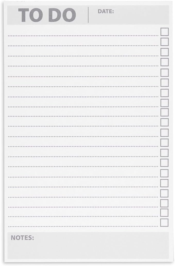 Paper Junkie 6 Pack To Do List Notepads, Daily Reminder Checklist (8.5 x 5.5 In, 60 Sheets Each)