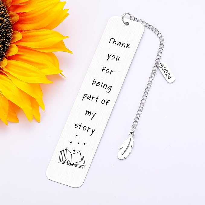 Christmas Teacher Gifts 2024 Thank You Appreciation Gift for Teacher Bookmark for Reading Women Teacher Bookmark End of Year Graduation Gift for Teacher Birthday Gift for Daycare Teacher