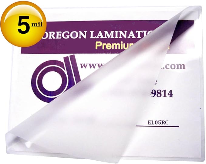 Oregon Lamination Heat Activated Laminating Pouches 5 Mil 12” x 18” [pk of 100] 305mm x 457 x 125 microns Thick for Large Menu, Double Letter or 11 x 17” Tabloid Size Sheets, Clear