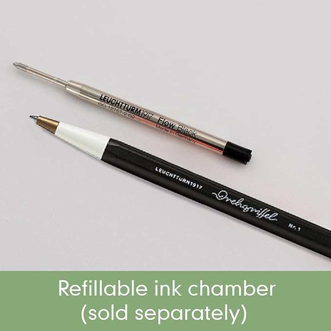 LEUCHTTURM1917 - Drehgriffel Writing Pen (Sage) - Ballpoint Pen with Royal Blue Ink Included