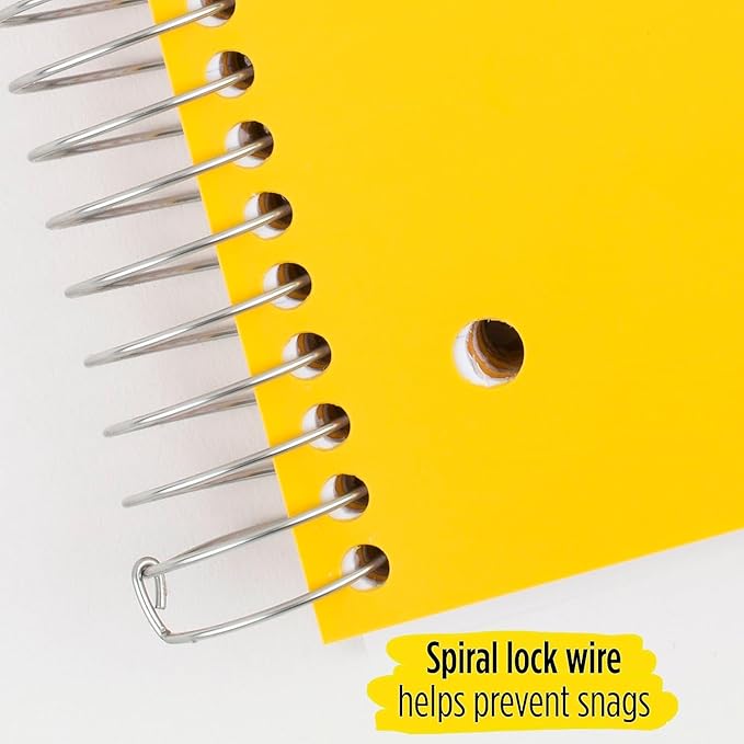 Five Star Spiral Notebook, 3-Subject, Wide Ruled Paper, 10-1/2" x 8", 150 Sheets, Color Will Vary (05204)