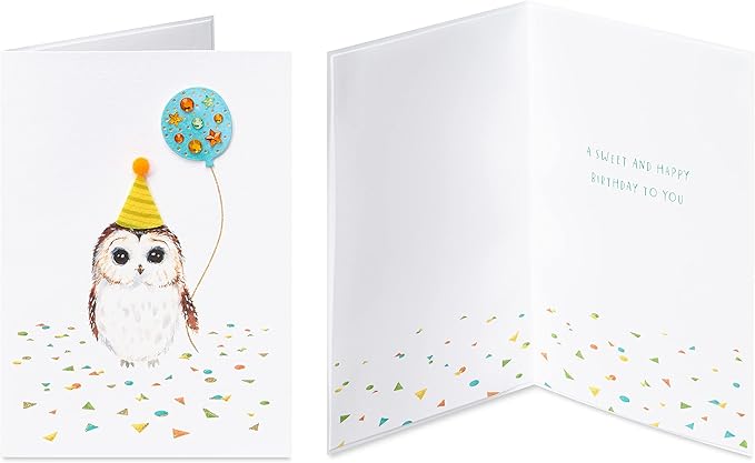 Papyrus Deluxe Boxed Birthday Card Assortment, Bright Birthday (4-Count)
