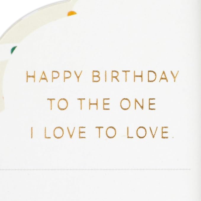 Hallmark Paper Wonder Romantic Pop Up Birthday Card for Husband, Wife, Boyfriend, Girlfriend (Honeycomb Cupcake)