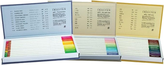 Tombow 51527 Irojiten Colored Pencil Dictionary Set, Seascape, Set of 30. Beautifully Crafted Wax-Based Colored Pencils with Enamel Finish