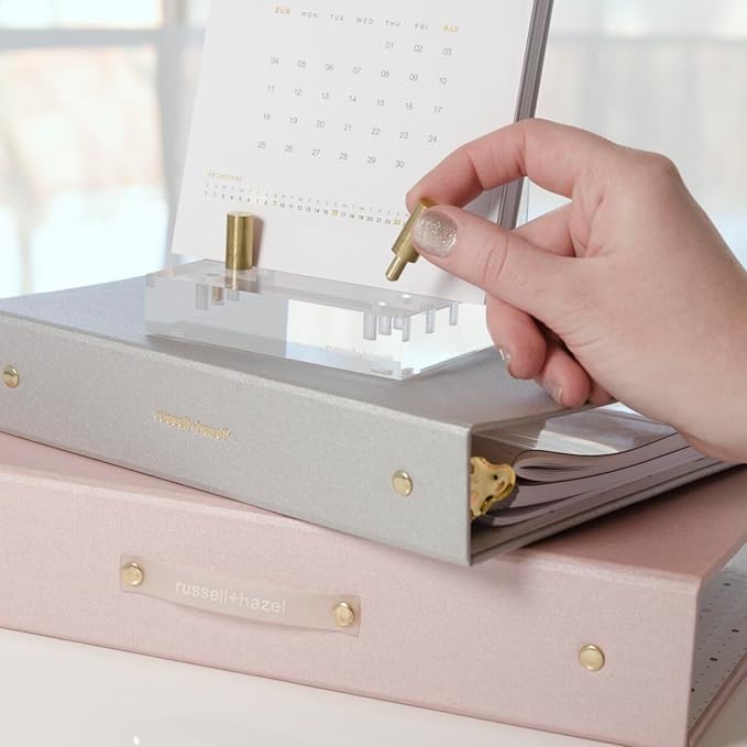 russell+hazel Acrylic Easel Display, Clear, 4” x 6” x 6”