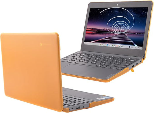mCover Hard Case ONLY Compatible for 2024~2025 11.6" Lenovo 100E Chromebook Gen 4 (with Intel CPU and Model# 83G*) Laptop Computer (NOT Fitting Any Other Lenovo Models) - Orange