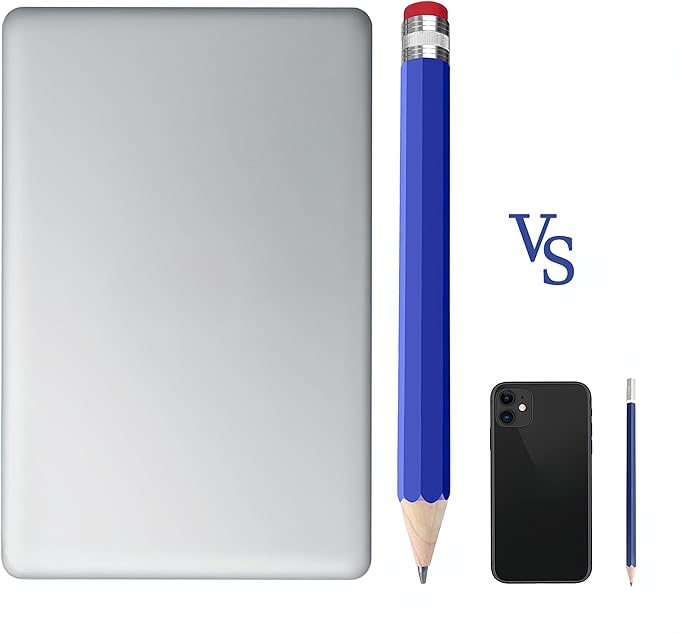 3 Pack Wooden Jumbo Pencils 13.3'' Funny Giant Pencil For Party Favors Novelty Large Pencil For School Home Office Prop Supplies Blue Yellow Orange