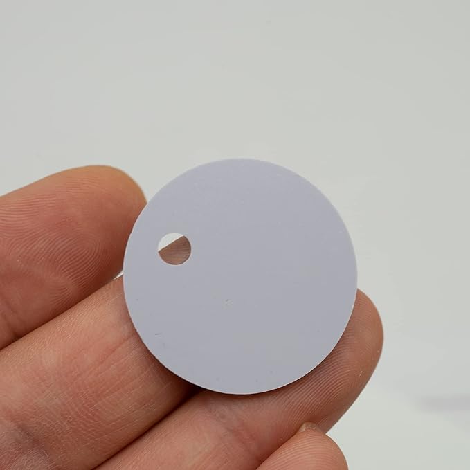 StayMax Plastic ID Number Tags Engraved Tags Key Tags Without Key Rings (201-300, Blue)