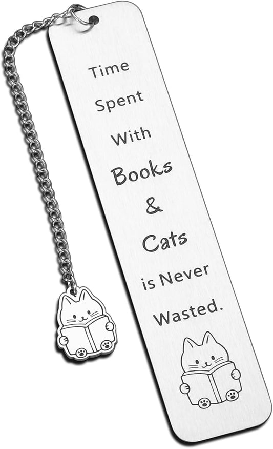 Cat Bookmark for Women Cat Lovers Bookmark Gifts for Her Him Book Lovers Valentines Day Gift for Book Lover Cat Lover Women Birthday Galentine’s Day Gift for Cat Lover Friends Best Friend Women Girl