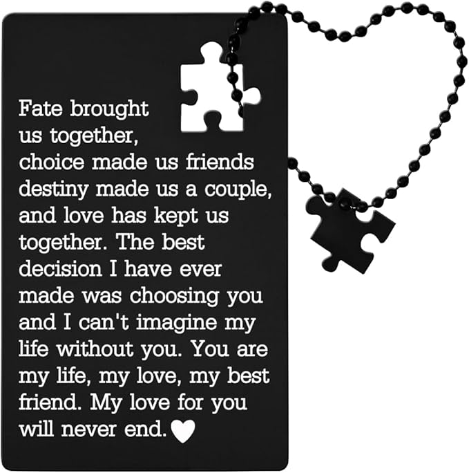 llxxeyopqdxz Husband Gifts: Birthday & Anniversary Cards for Men, Wallet Insert Love Notes