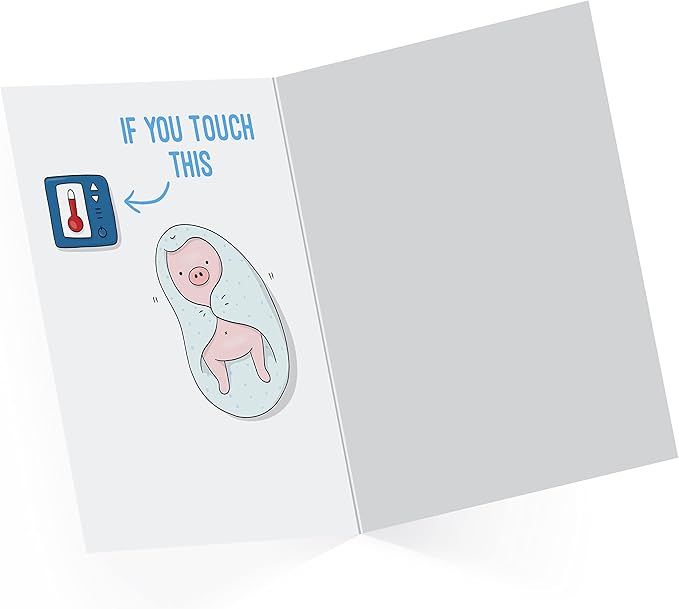 ALY LOU Naughty Anniversary Card for Her Him/Husband Boyfriend/Girlfriend Wife/Sarcastic Birthday Greeting Card (Can't Touch This ...)