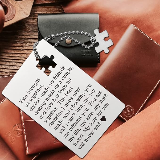 llxxeyopqdxz Husband Birthday Card From Wife, Wallet Insert Card, Anniversary Valentine Gifts for Men or Women, Love Gift for Him, Her, Boyfriend, Girlfriend, Birthday Gifts for Wife Husband