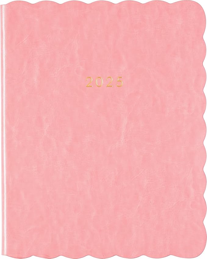 Eccolo 2025 Large Agenda Planner, 12 Month, Yearly, Monthly & Weekly Pages, Habit & Gratitude Tracker (Hardcover - 8 x 10")