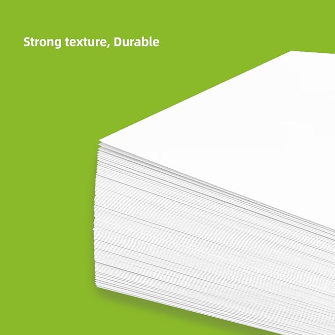 100 Sheets White Cardstock Thick Paper - Blank Heavy Weight 350gsm Cover Card Stock for Invitations,Stationery Printing,Scrapbooking,Crafts,DIY Cards, Paper Crafting (12x12 Inches)
