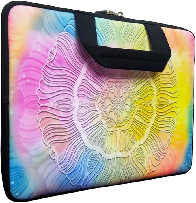 11 11.6 12 12.5 inch Laptop Carrying Bag Chromebook Case Notebook for Apple MacBook Air Samsung HP DELL Lenovo Asus (Colorful Mandala)