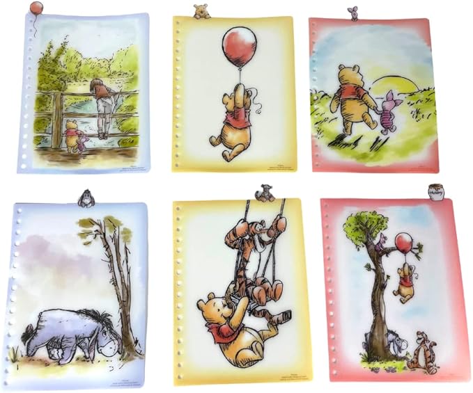 Innovative Designs Disney Winnie the Pooh Tab Journal Notebook, Spiral Bound, 144 Lined Pages, 8 x 7 inches