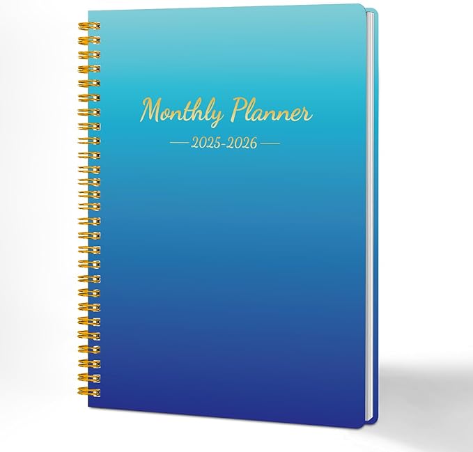 Monthly Planner 2025-2026, 2025 Calendar 24 Months Planner, JAN 2025 - DEC 2026, 7.4"x9.4", Personal Organizer with Monthly Goals, To-Do List, Habit Tracker, 24 Monthes for School Office Home Planning