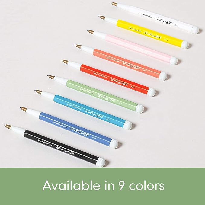 LEUCHTTURM1917 - Drehgriffel Writing Pen (Sage) - Ballpoint Pen with Royal Blue Ink Included