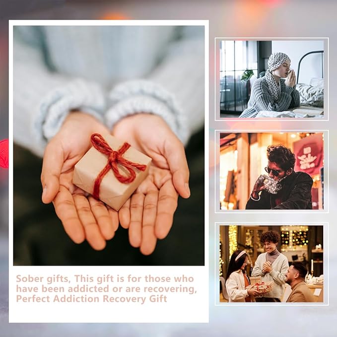 Sobriety Gift for Women Men, Proud of You Sobriety Bookmark, Alcoholics Addiction Stay Clean and Sober Bookmark, Inspirational Christmas Graduation Gifts-DB15