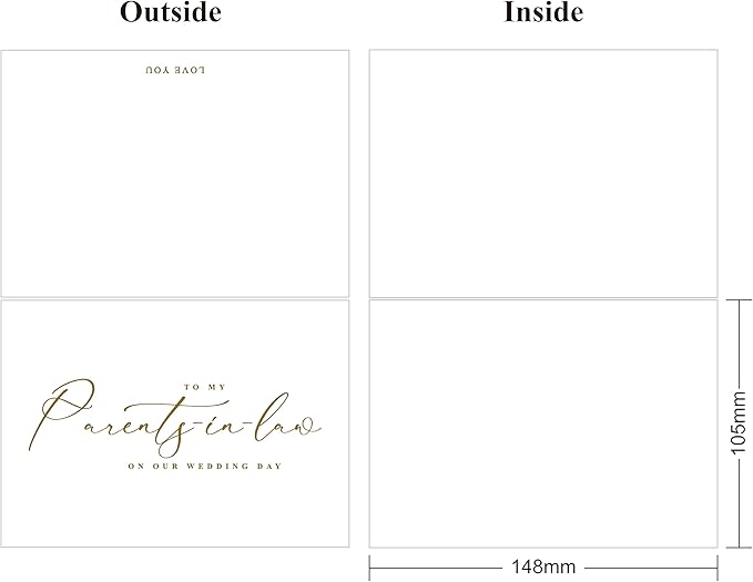 LADY&HOME To My Parents-in-law on Wedding Day Card