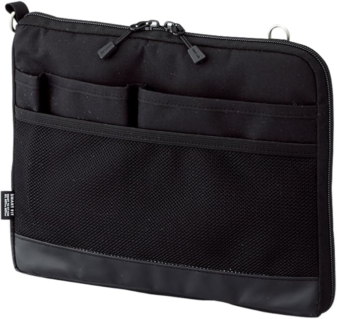 LIHIT LAB Laptop Sleeve, Water & Stain Repellent, Horizontal, 10.2" x 7.9", Black (A7680-24)