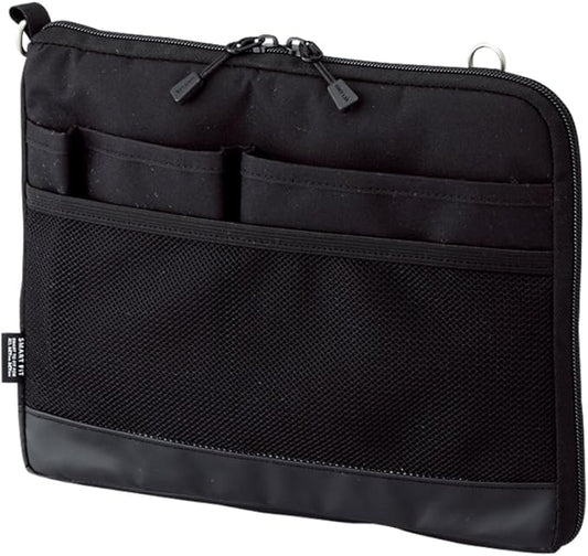 LIHIT LAB Laptop Sleeve, Water & Stain Repellent, Horizontal, 10.2" x 7.9", Black (A7680-24)
