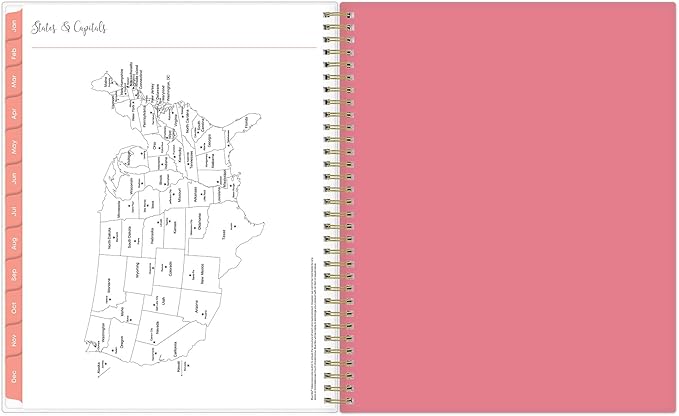 Blue Sky 2024 Weekly and Monthly Planner, January - December, 8.5" x 11", Frosted Cover, Wirebound, Fly By (140195-24)