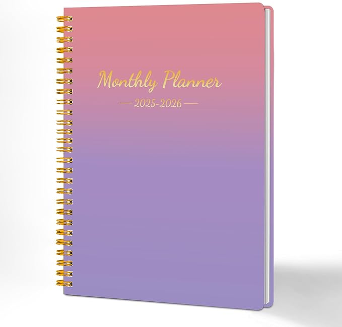 Monthly Planner 2025-2026, 2025 Calendar 24 Months Planner, JAN 2025 - DEC 2026, 7.4"x9.4", Personal Organizer with Monthly Goals, To-Do List, Habit Tracker, 24 Monthes for School Office Home Planning