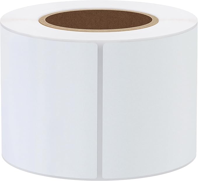 Hybsk 2.25x4 inch Direct Thermal Labels for Barcodes, Address, Compatible with Rollo Label Printer & Zebra Desktop Printers (2.25"x4",White)