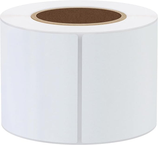 Hybsk 2.25x4 inch Direct Thermal Labels for Barcodes, Address, Compatible with Rollo Label Printer & Zebra Desktop Printers (2.25"x4",White)