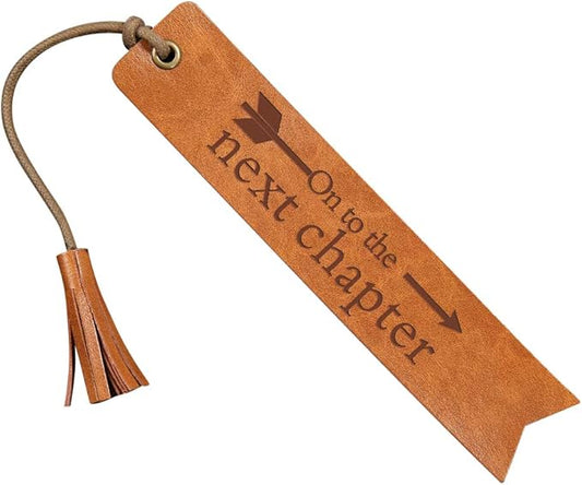 On to The Next Chapter Leather Bookmark Wedding Gift Wedding Favor Bookmark Wedding Reader (on to The Next Chapter)