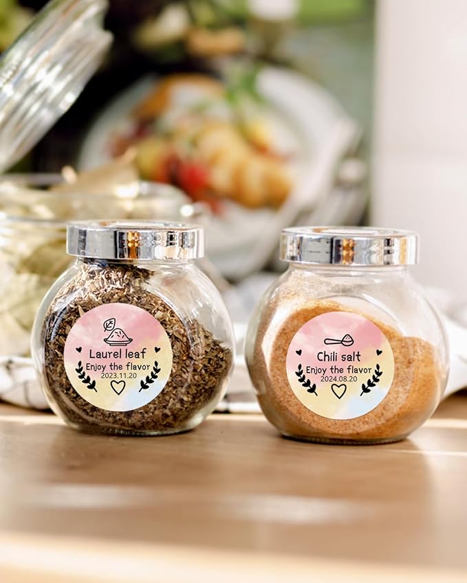 Phomemo 3” Color Circle Thermal Labels, Self-Adhesive Round Direct Sticker Label, Circular Thermal Printer Label for Logo Design, Name Tag, Thanks Card, Address, QR Code, 500 Labels/Roll, Gradient