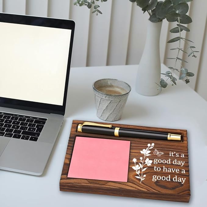 It's a Good Day Sticky Note Holder, Thank You Appreciation Gifts for Coworker Nurse Social Worker HR Psychologist Boss, Motivational Quote for Desk Self-Stick Note Pad Holders YB361