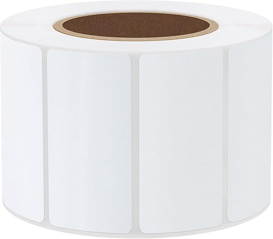 Hybsk 2x1 inch Direct Thermal Labels for Barcodes, Address, Compatible with Rollo Label Printer & Zebra Desktop Printers (2"x1",White)