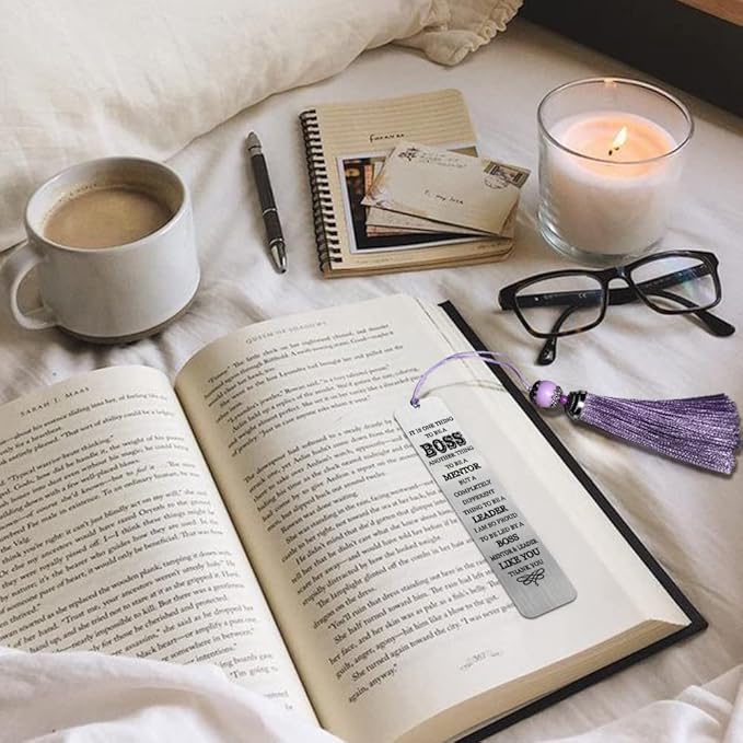 DYJYBMY It is One Thing to Be a Boss Another Thing to Be a Mentor Engraved Metal Bookmark, Thank You Gifts for Boss Lady Leader Team Manager Mentor, Retirement Leaving Farewell Gifts for Boss