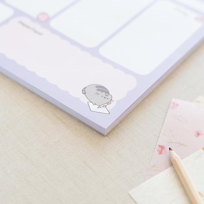 Pusheen Weekly Planner A4 | Pusheen Calendar | Family Calendar | 54 Tear Off Pages | Desk Calendar | Organiser Planner | Pusheen Gifts | To Do List | Pusheen Cat
