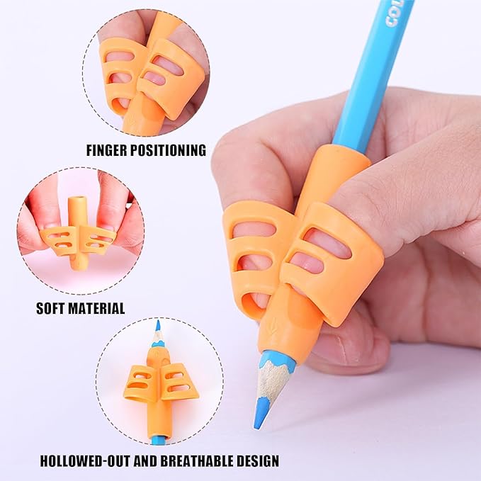 12 PCS Grips for Pencil, Grips for Pencil for Kids Handwriting, Pencil Holder for Kids, Pen Grip