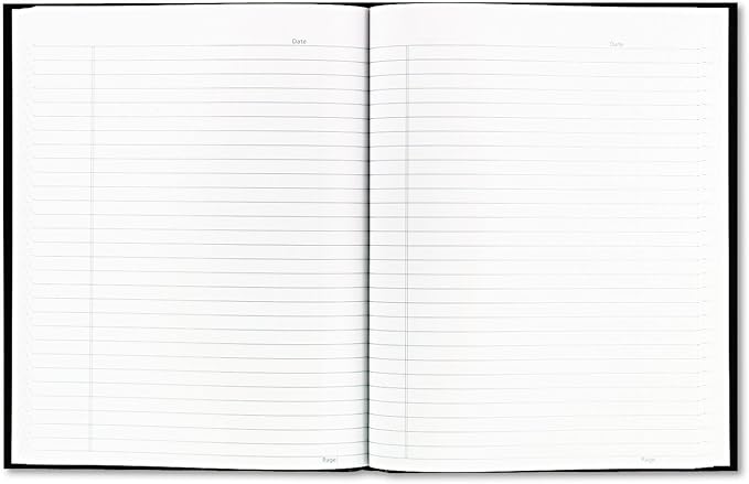 Blueline Hardbound Business Books, white