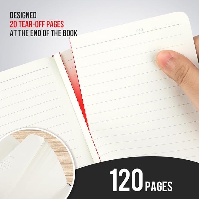 Small Notebook College Ruled, 3 Pack (3 colors) 3.7x5.7 in Pocket Notebook Journaling Notebooks Mini Hardcover Lined Note Pads with Pens for Work Business Travel and Office Supplies