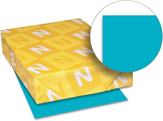 Neenah Paper 21849 Color Paper, 24lb, 8 1/2 x 11, Terrestrial Teal, 500 Sheets