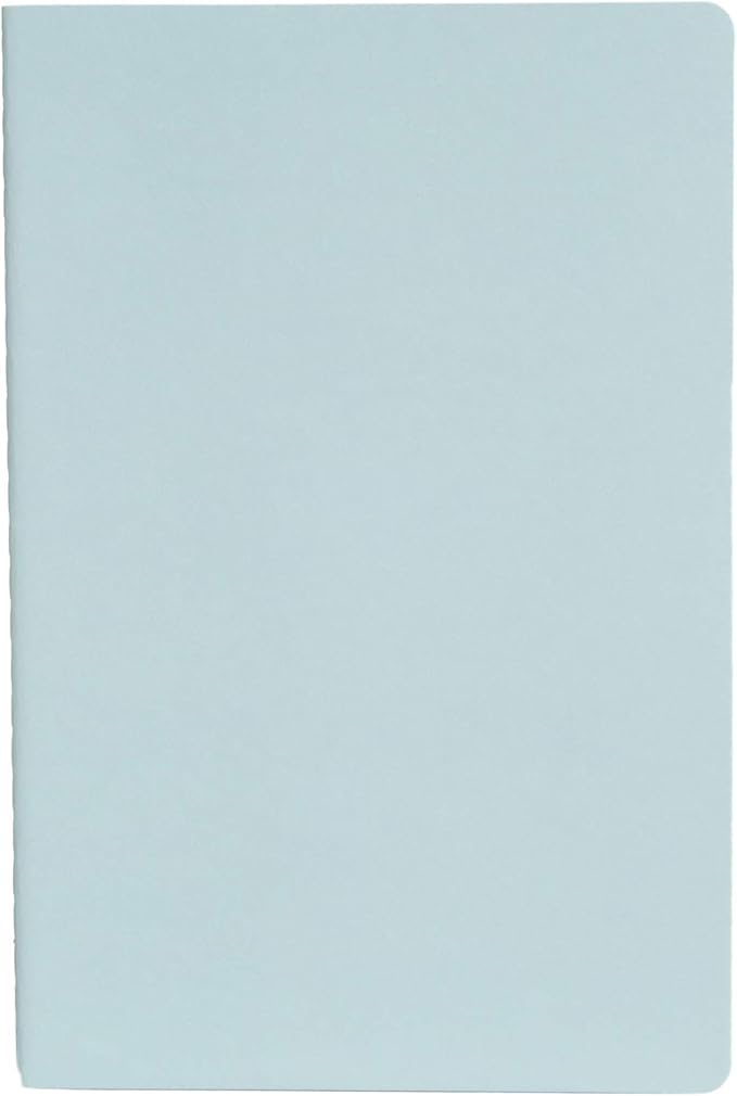 Simply Genius A5 Notebooks for Work, Travel, Business, School & More - College Ruled Notebook - Softcover Journals for Women & Men - Lined Note Books with 92 pages, 5.5" x 8.3" (Light Blue, 6 pack)