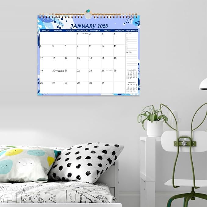 2025-2026 Calendar - Wall Calendar from Jan 2025 to Jun 2026, 18 Monthly Calendar with Seasonal Designs for Planning and Organizing for Home or Office, 11.5 x 14.5 In Calendar 2025-2026
